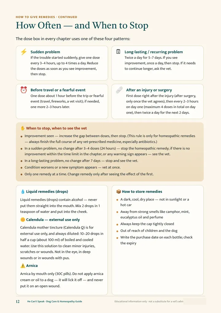 How often, and when to stop